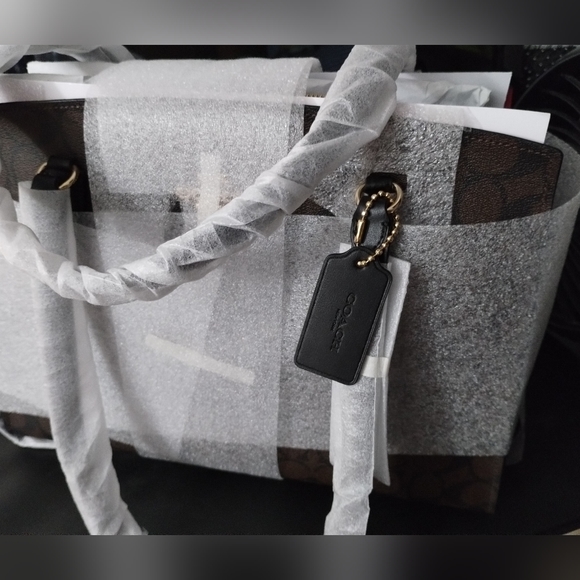 Coach Tatum Carryall In Signature Canvas - Picture 14 of 14